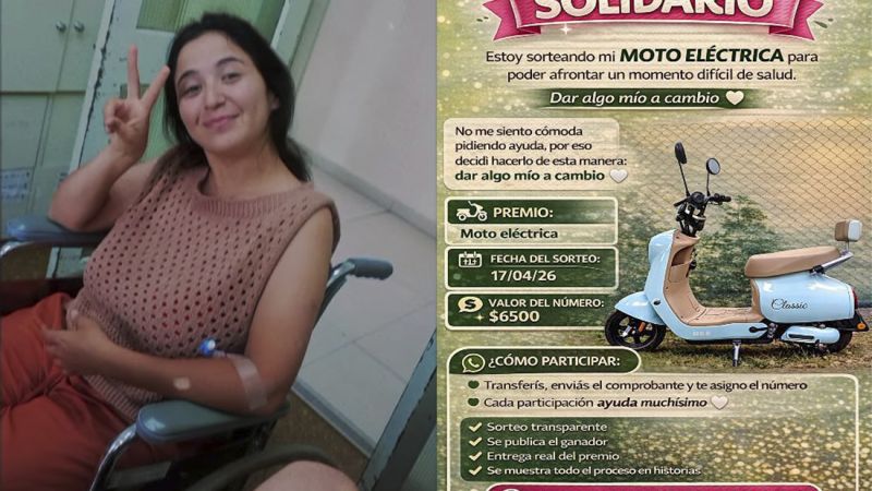 Está en tratamiento por cáncer de mama y sortea su moto para cubrir los gastos
