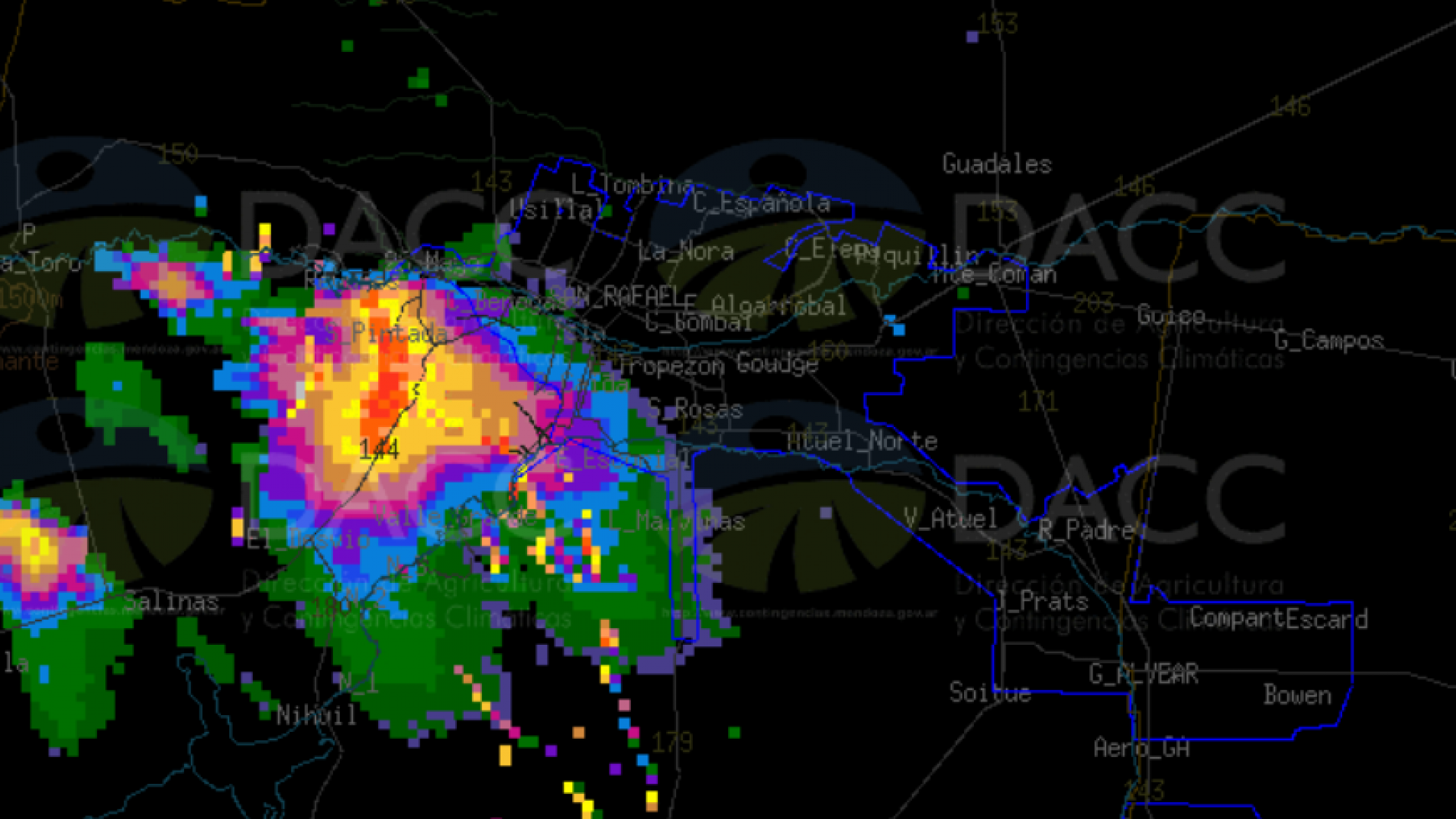 Alerta de granizo para la Ciudad y distritos vecinos
