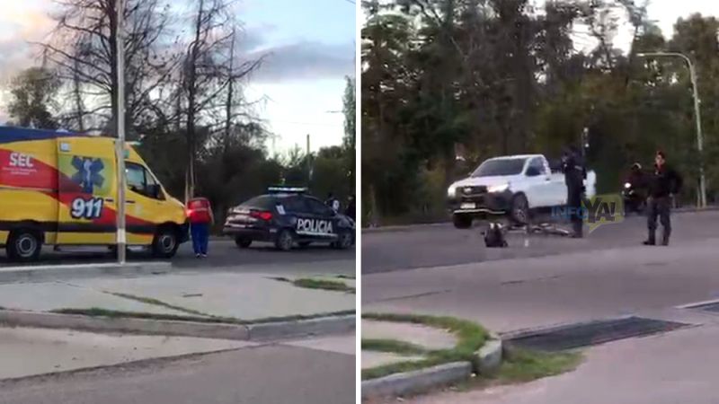 Un ciclista fue atropellado en la Isla del Río Diamante