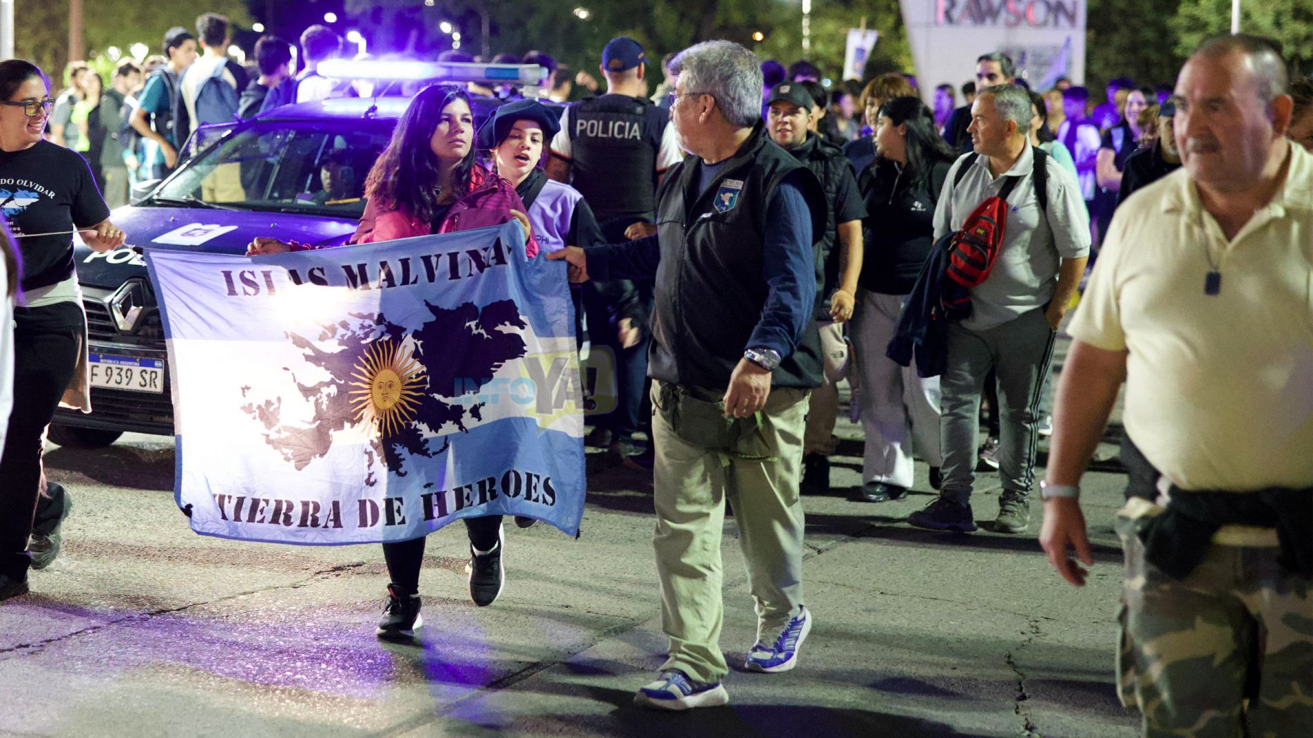 Veteranos recordaron la gesta de Malvinas con la caminata y la vigilia