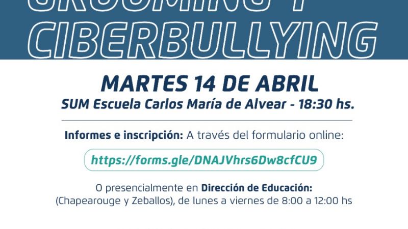 Capacitación: Grooming y Ciberbullying