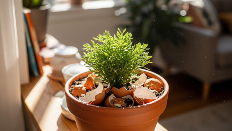 El error frecuente al usar cáscaras de huevo en macetas