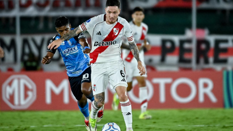 Con diez desde el arranque, River empató y dejó dos puntos ante Blooming