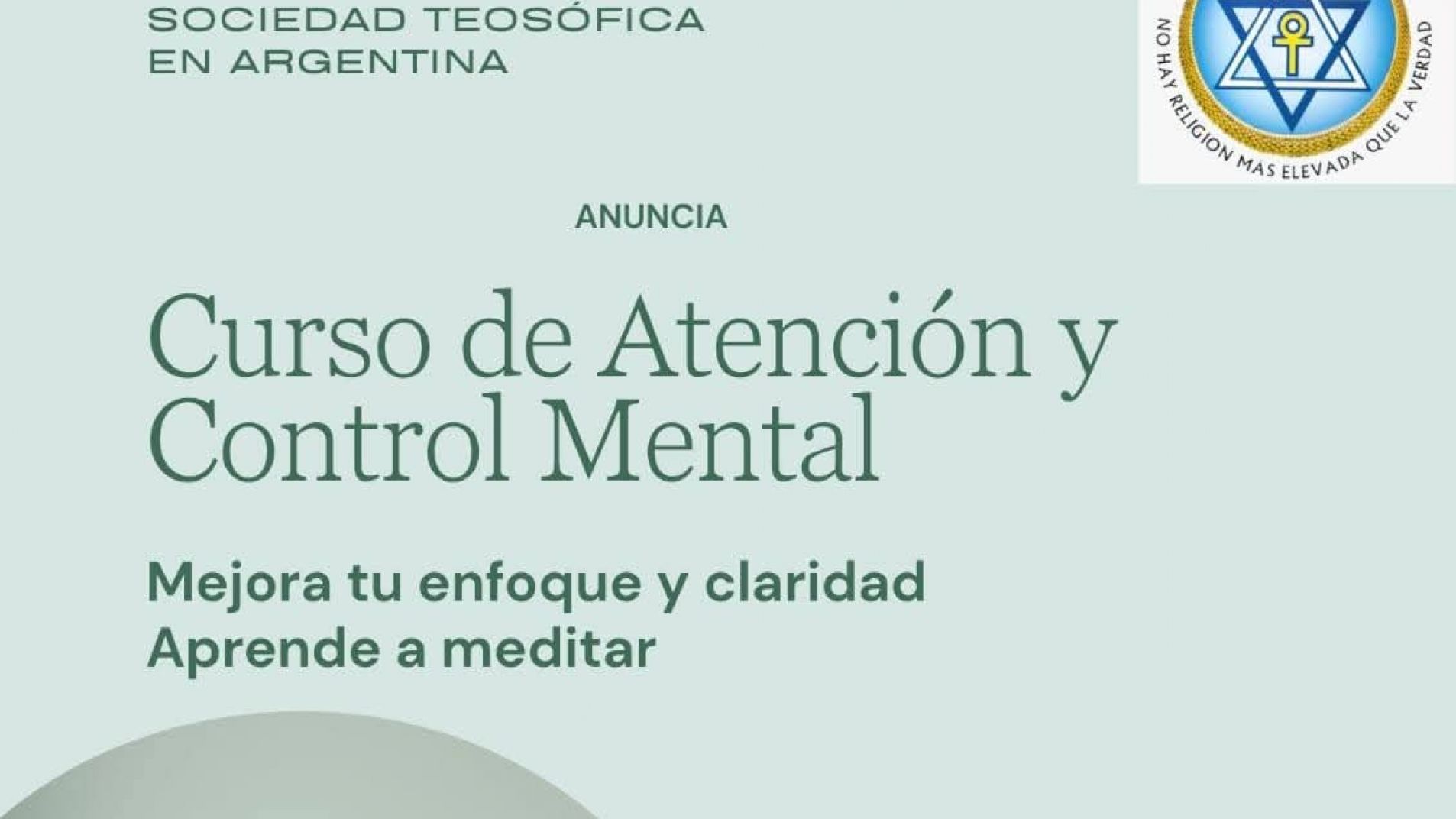 Curso de Control Mental en la Sociedad Teosófica