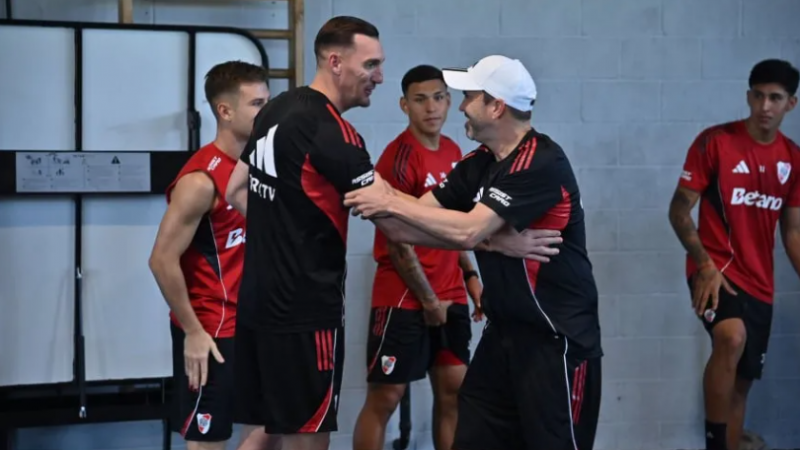 Armani y Meza volvieron a hacer trabajos de campo en River