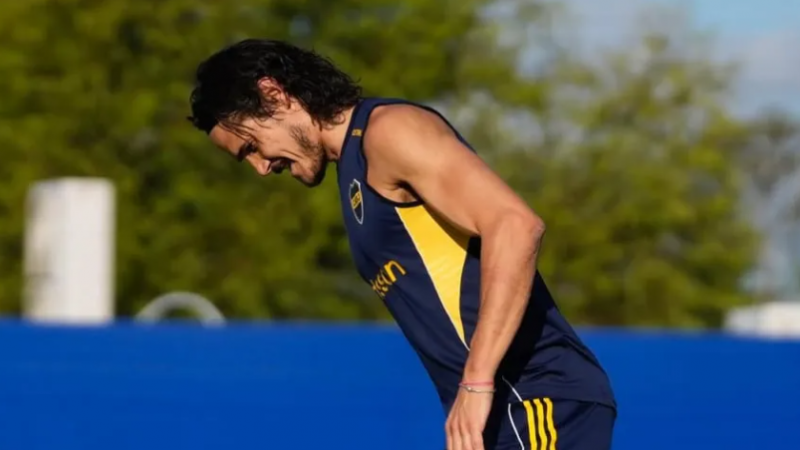 Avanza la recupearción de Cavani en Boca