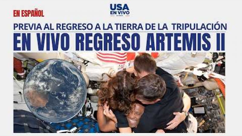 Mirá en vivo el sorprendente ingreso a la Tierra de la cápsula que vuelve de la Luna