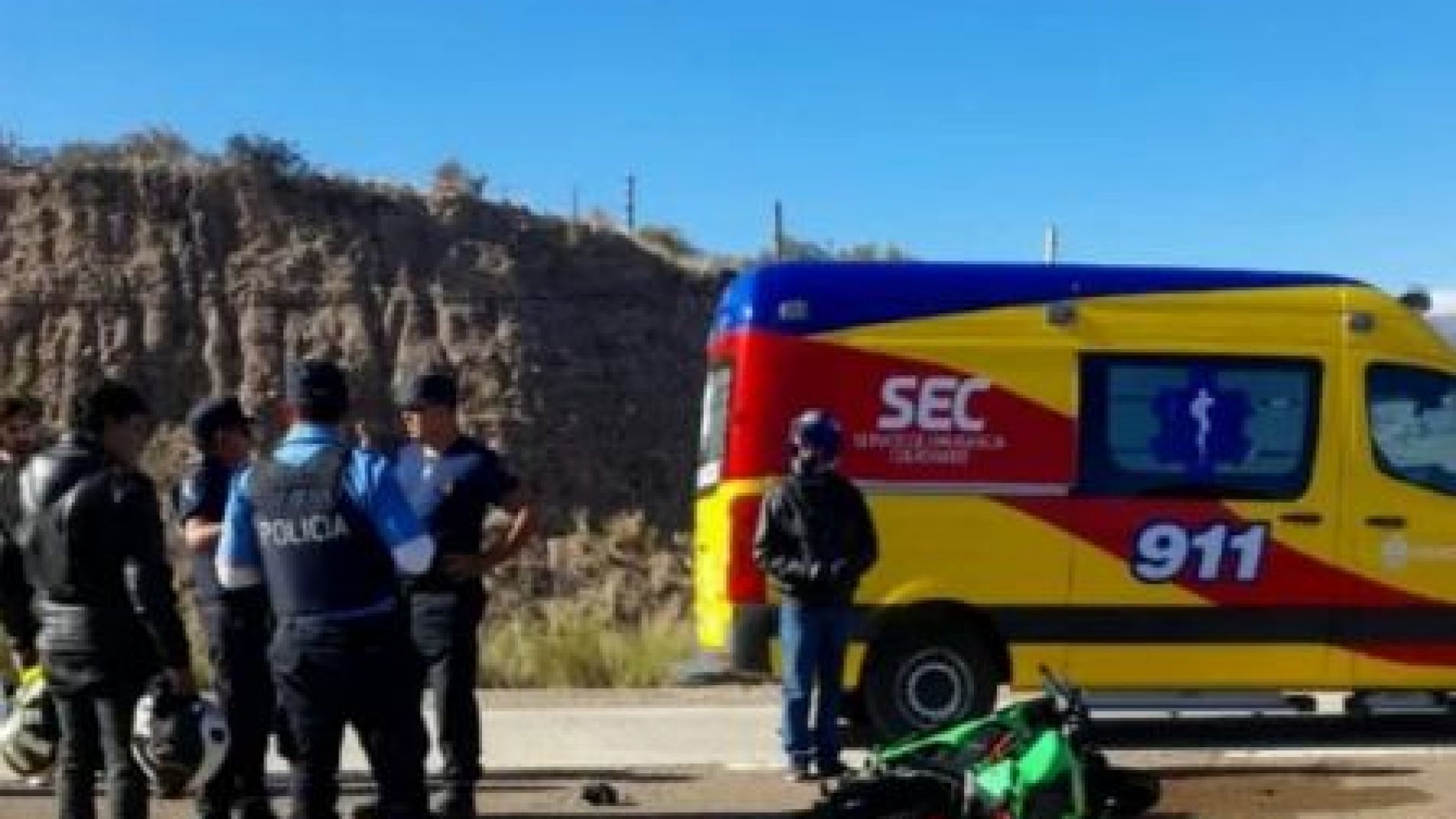 Un motociclista está grave tras un accidente en Alta Montaña