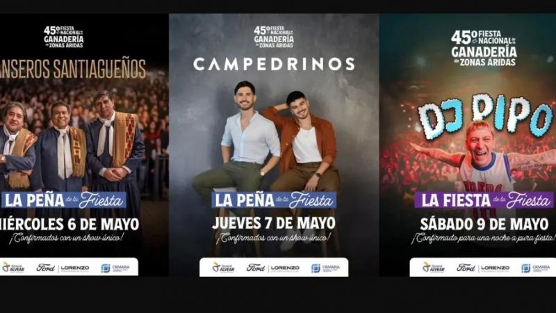 Los Manseros Santiagueños y Campedrinos en la Fiesta de la Ganaderia