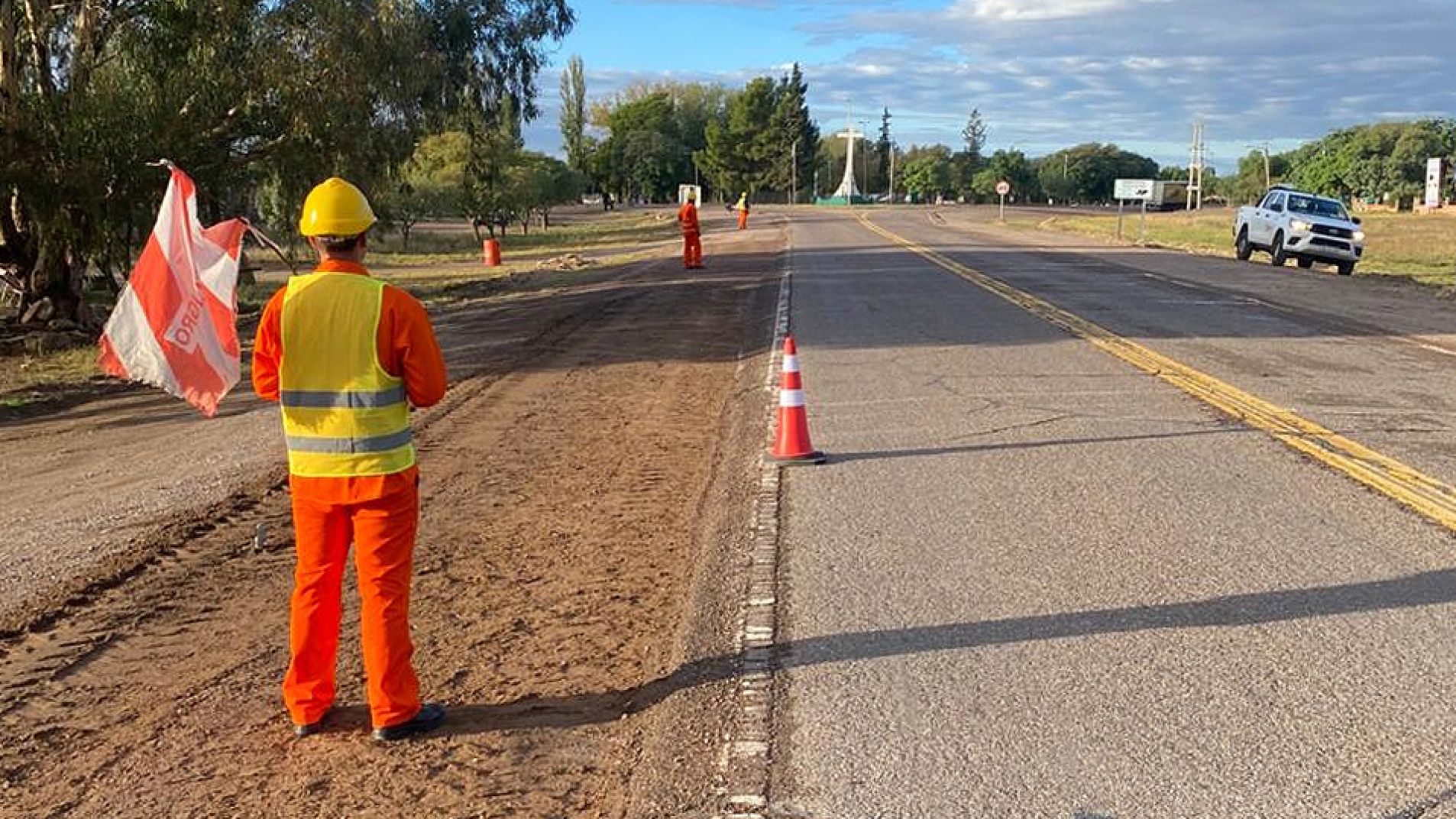 Comenzaron a trabajar sobre las banquinas