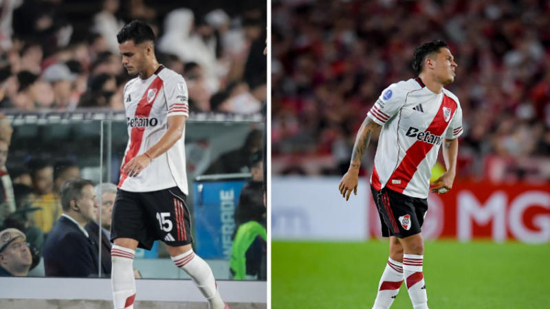 Alarma total en River: Fausto Vera y Juanfer Quintero se lesionaron contra Carabobo