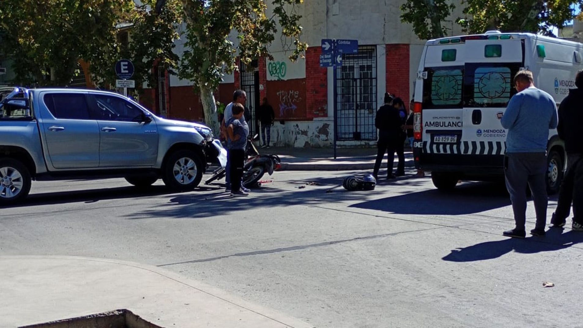 El accidente después del mediodía.