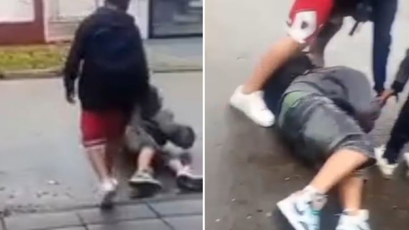Video: Una alumna apuñaló a un chico de 15 años en la puerta de la escuela
