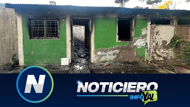 Se incendio una casa del barrio El Sosneado: "era un aguantadero"