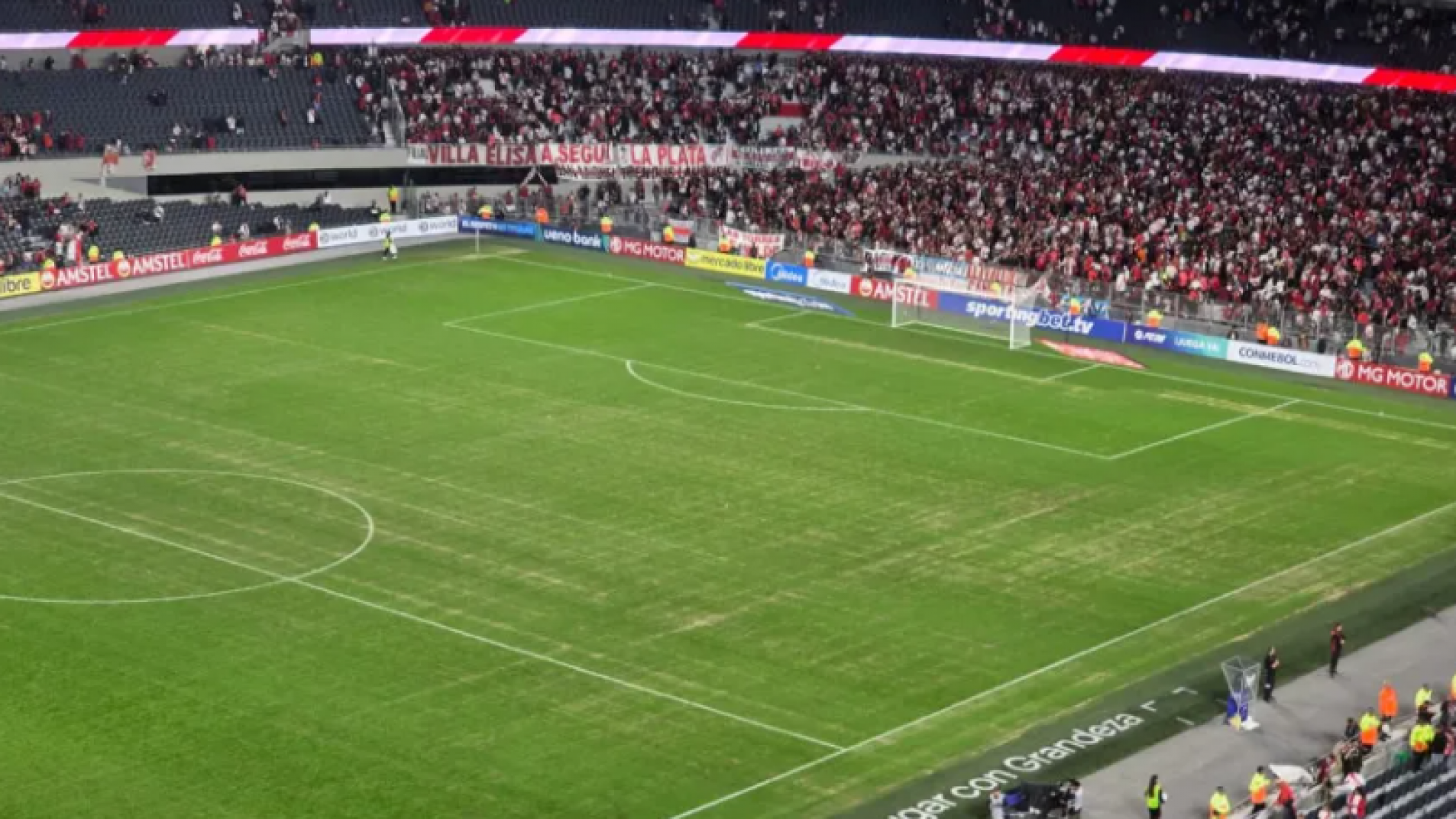 El césped del Monumental no llegará bien al Superclásico