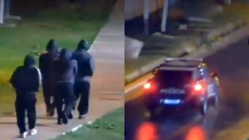 Video: robaron materiales de construcción y detuvieron a un chico de 15 años