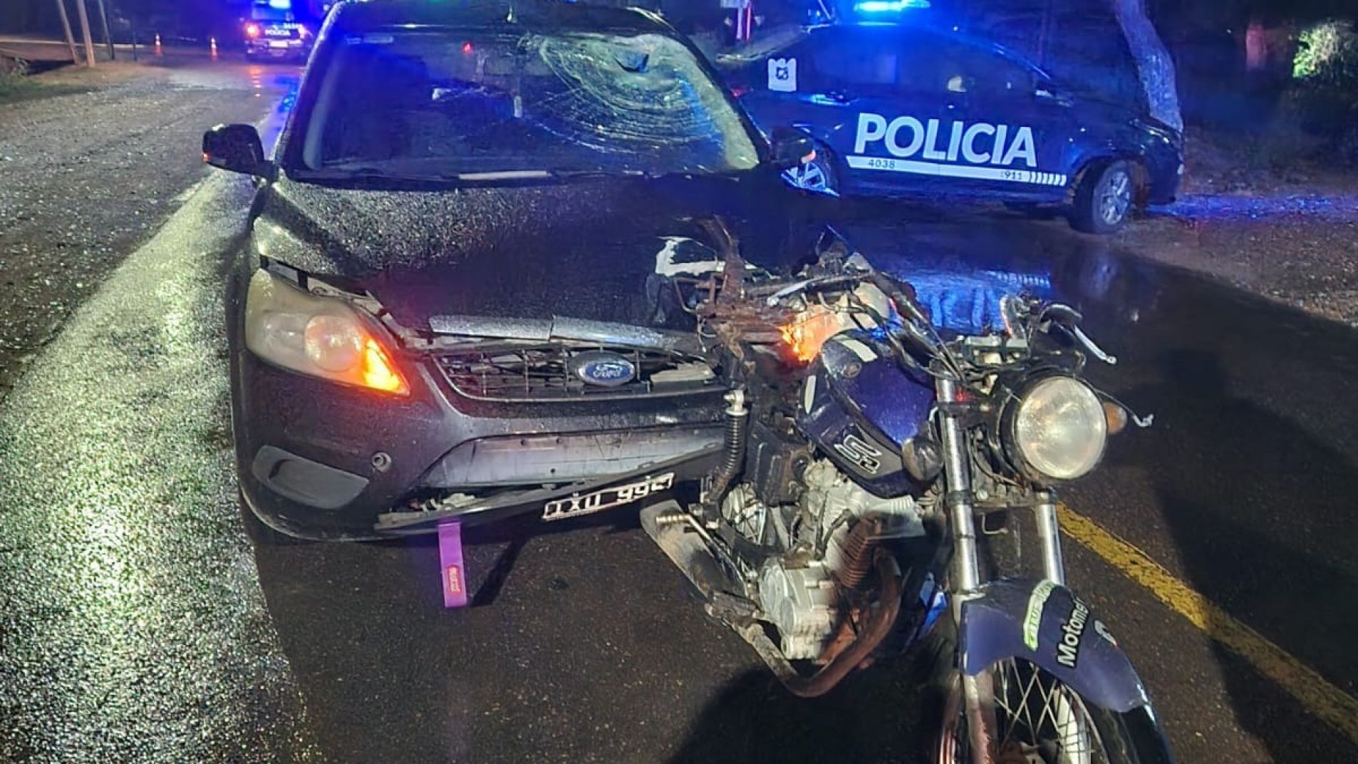 Murió un motociclista tras chocar con un automóvil