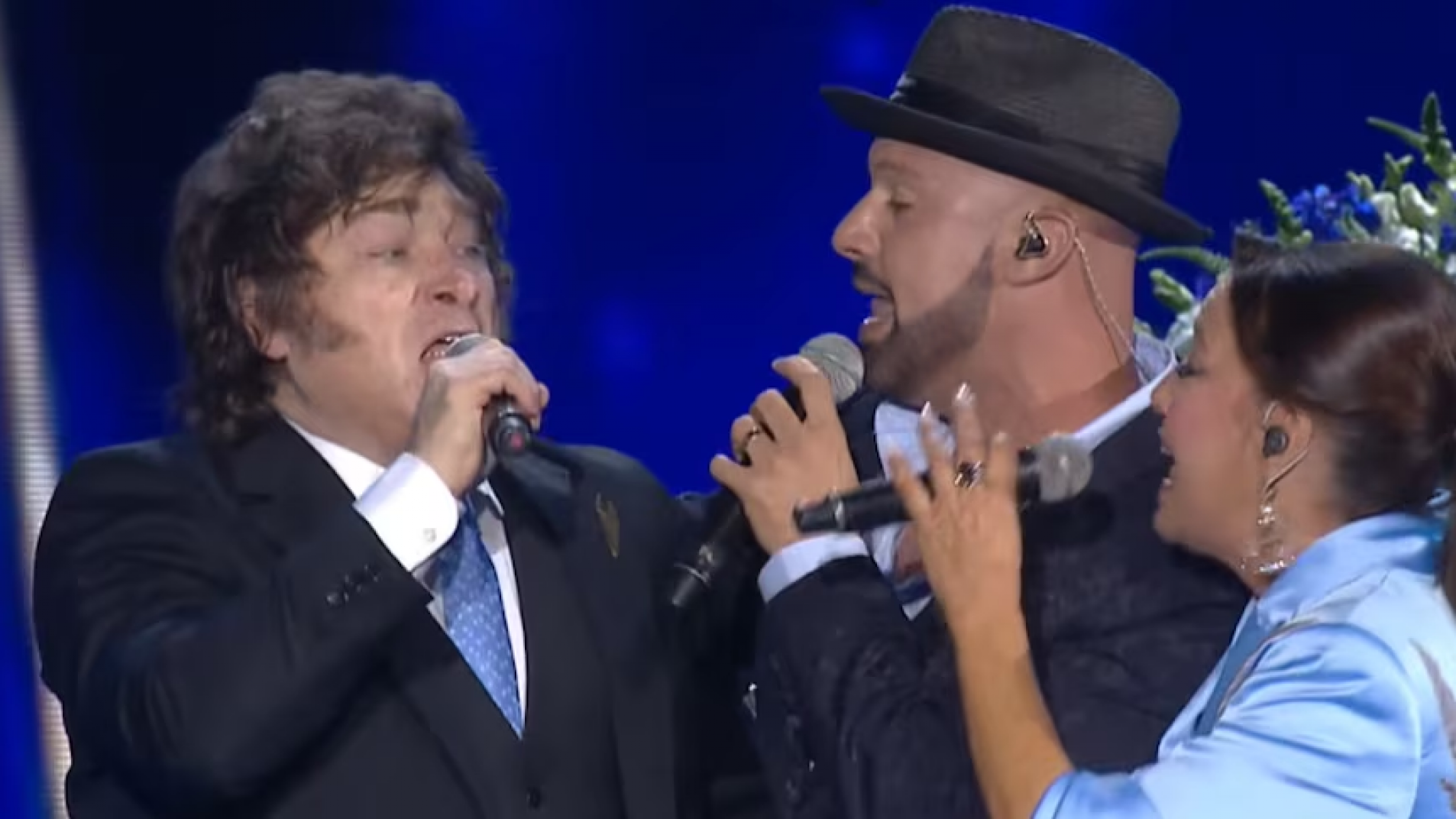 Milei participó de la celebración por la independencia de Israel, cantó "Libre"