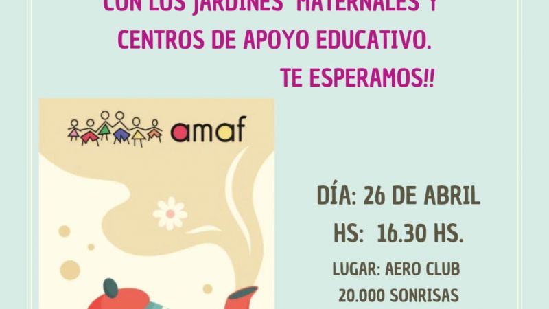 AMAF invita a participar del Té Solidario
