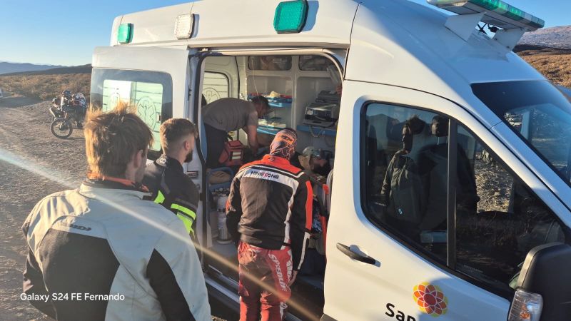 Fue rescatado en helicóptero en el límite entre Mendoza y San Juan