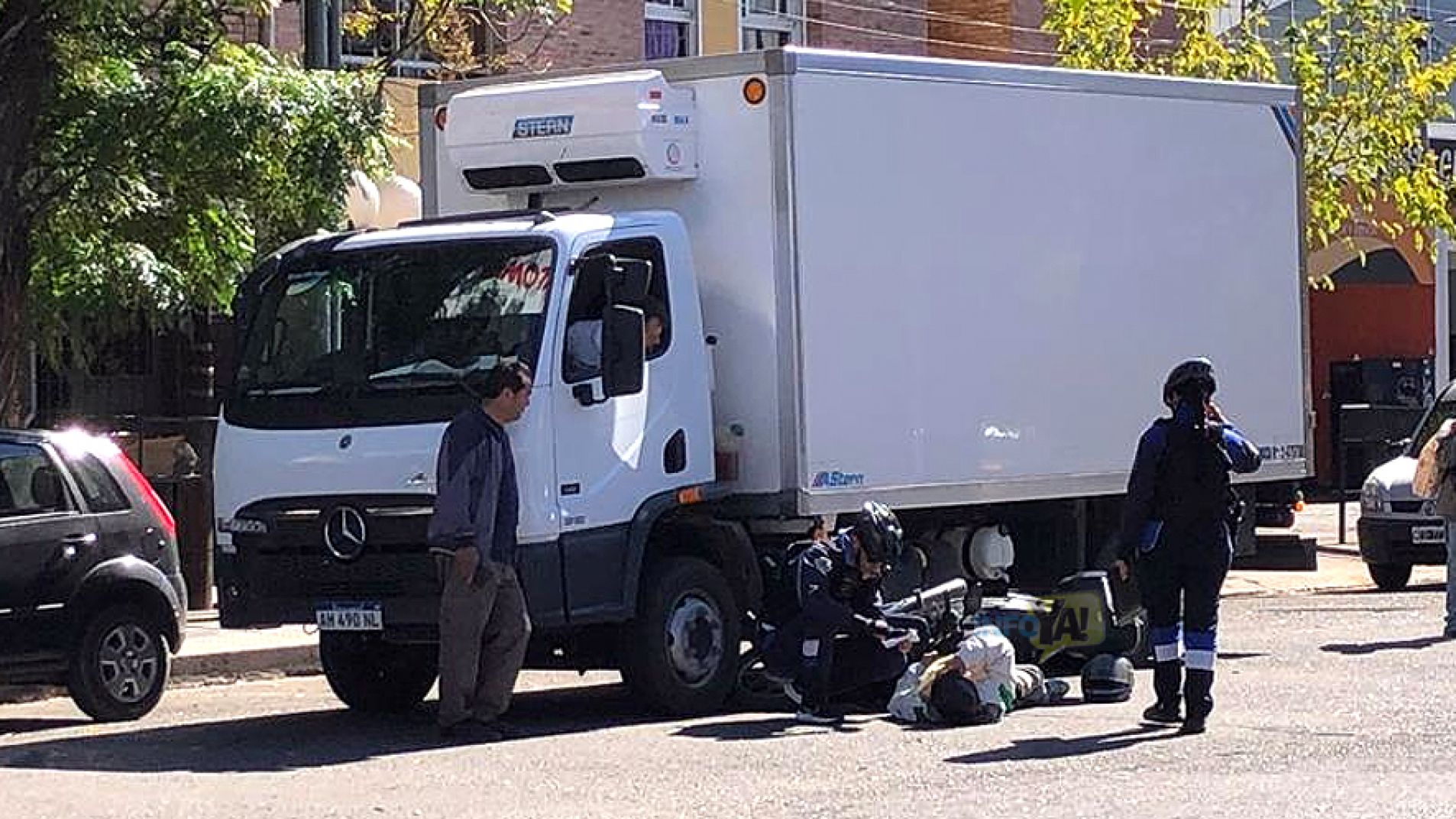 El accidente se produjo pasado el mediodía.