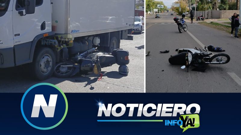 Martes con dos siniestros viales en los que participaron motos