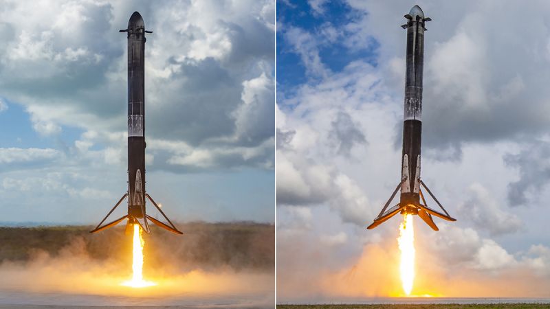 Video: Luego de dos años un aterrizaje simultáneo de dos cohetes de Space X