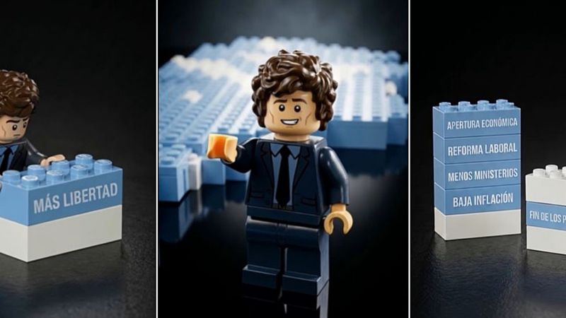 El video de Javier Milei en modo playmobil para saludar por el Día del Trabajador
