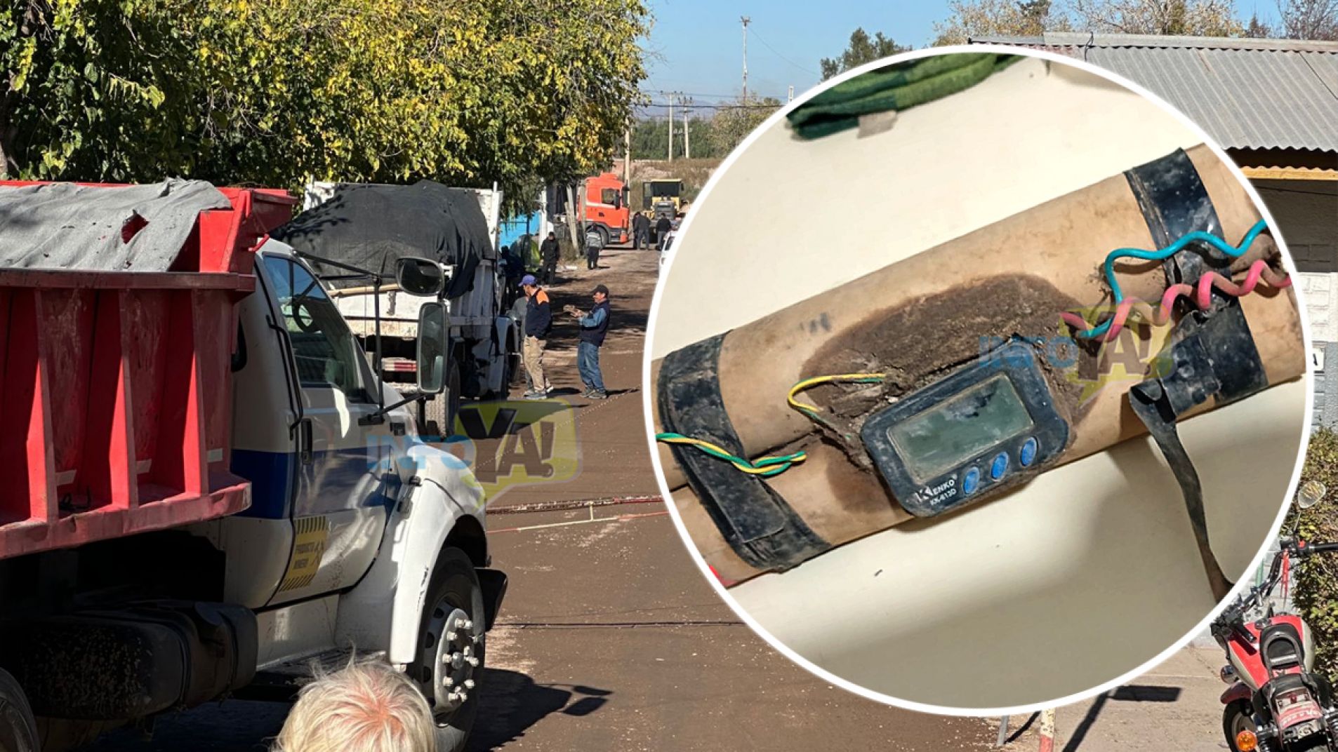 El artefacto fue hallado por un empleado municipal entre la basura.