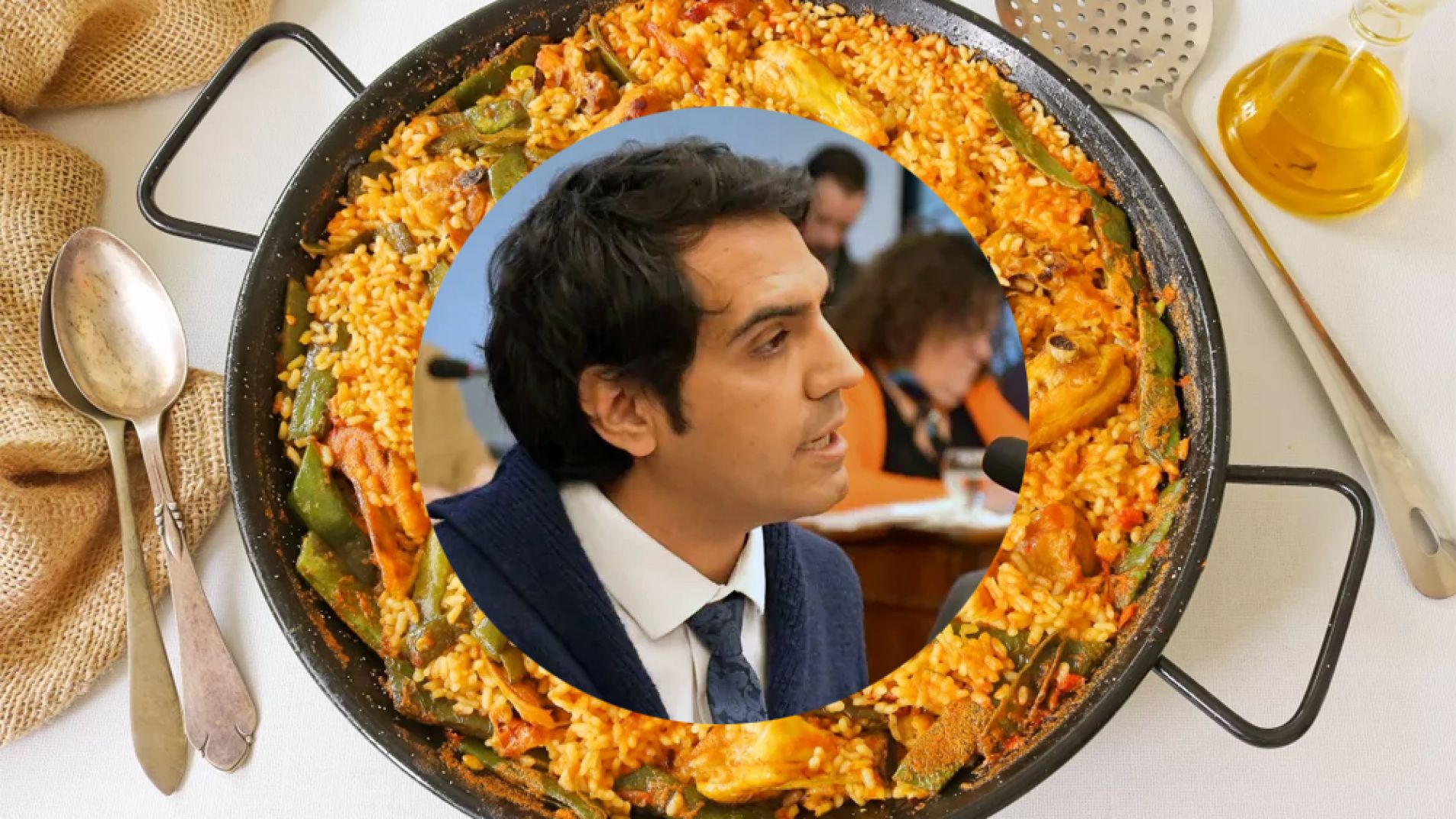 ¿La paella se servirá sin bebidas alcohólicas?