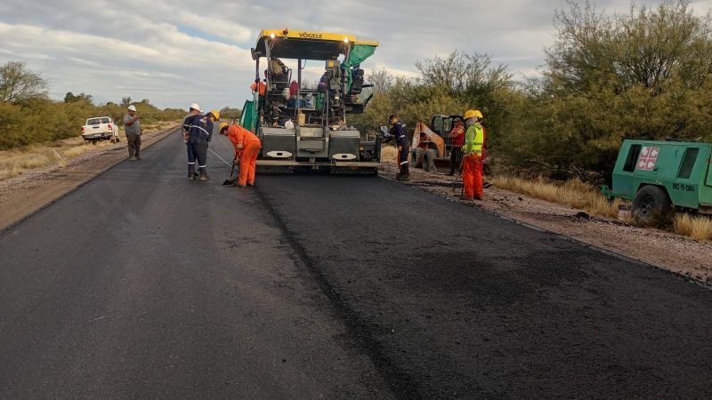 Finalizó la pavimentación de la ruta 153