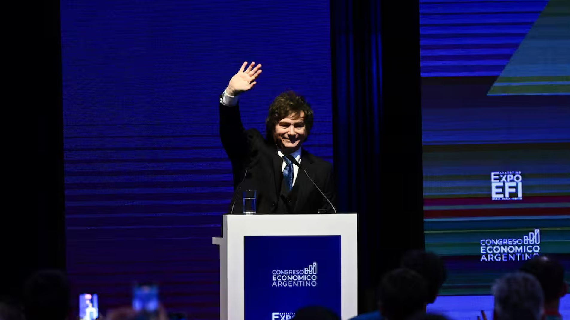 Milei festejó la baja del riesgo país: "Todo marcha de acuerdo al plan"
