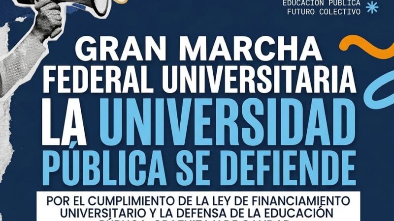 Convocan a la 4° marcha por la Universidad Pública en San Rafael