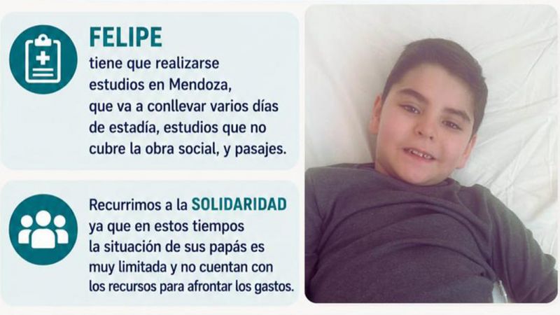 Felipe sufre convulsiones y necesita ayuda para cubrir los estudios médicos