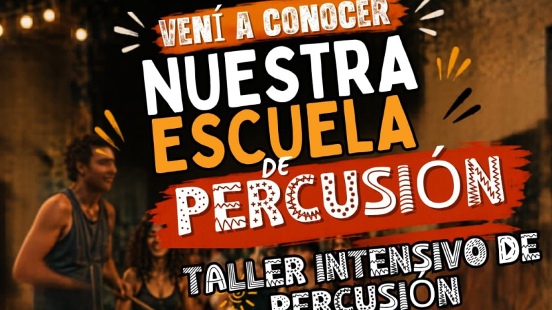 Clase gratuita de percusión