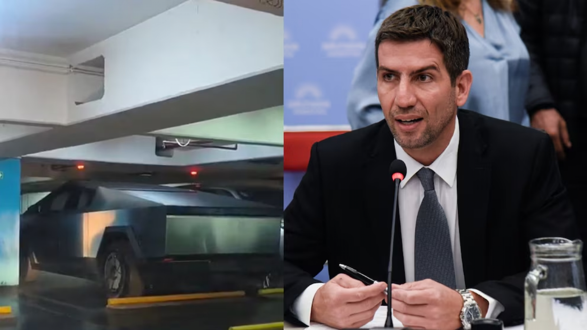 Diputado llegó al Congreso en una Tesla Cybertruck de más de 100 mil dólares