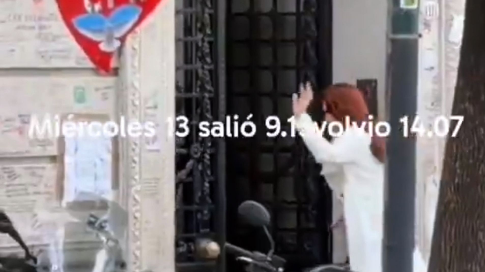 Revuelo por un video que muestra a Cristina en la calle sin custodia policial