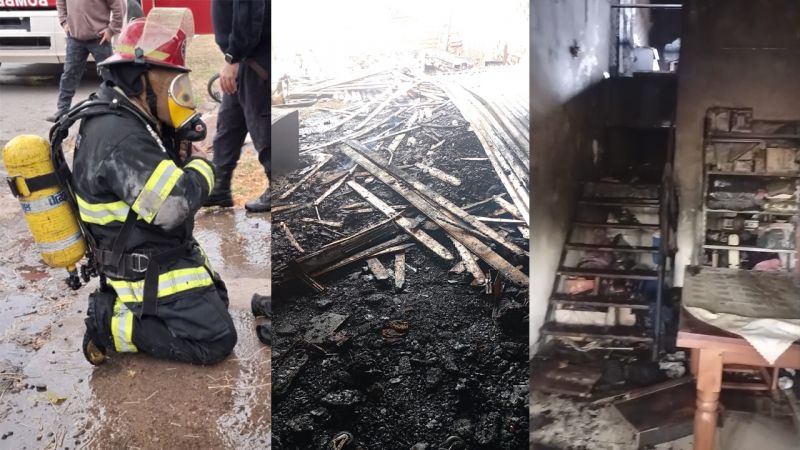 Policía de Real del Padre perdió todo en un incendio y necesita ayuda