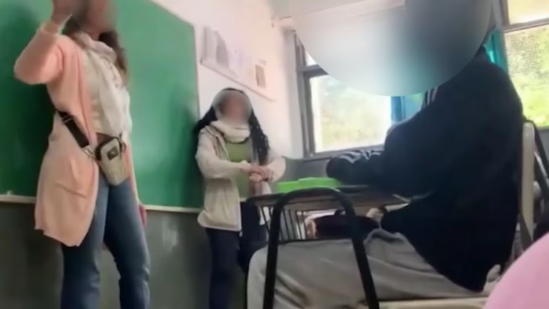 Directora pateó el banco de un estudiante: la dura convivencia en las aulas