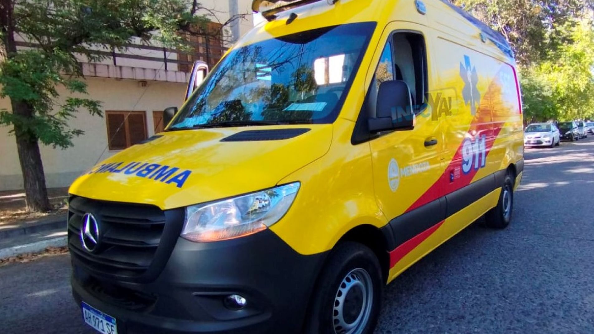 La mujer de 78 años fue trasladada en ambulancia al hospital (foto ilustrativa).