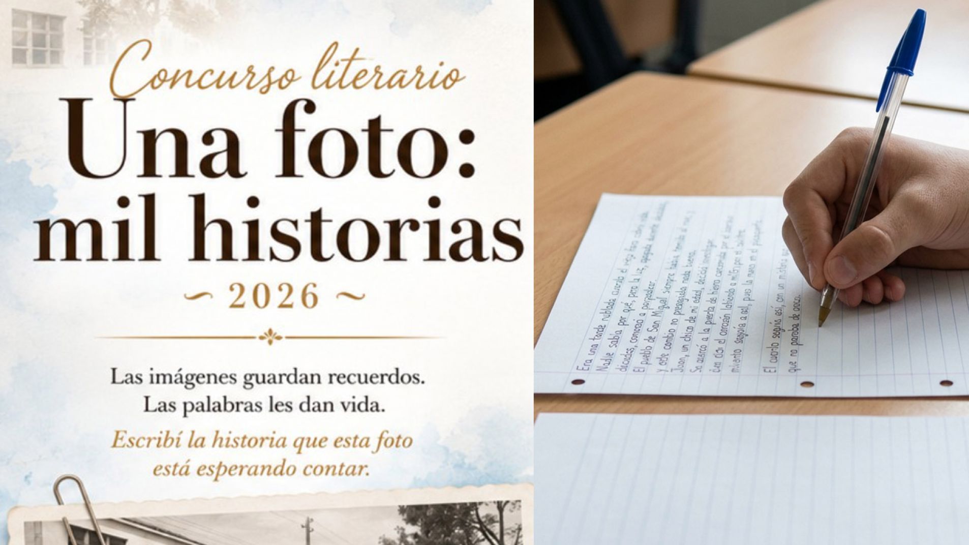 Ya podés inscribirte en el 3º Concurso Literario "Una foto: mil historias"