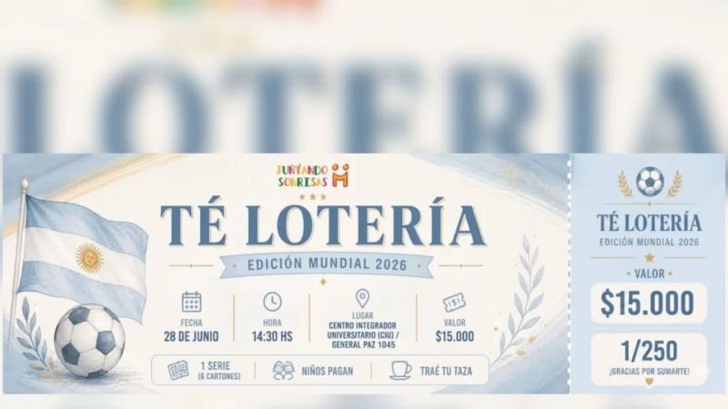 Juntando Sonrisas realiza un Te Lotería "Edición Mundial 2026"