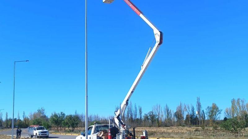Instalaron más de 60 luminarias Led en la Villa 25 de Mayo