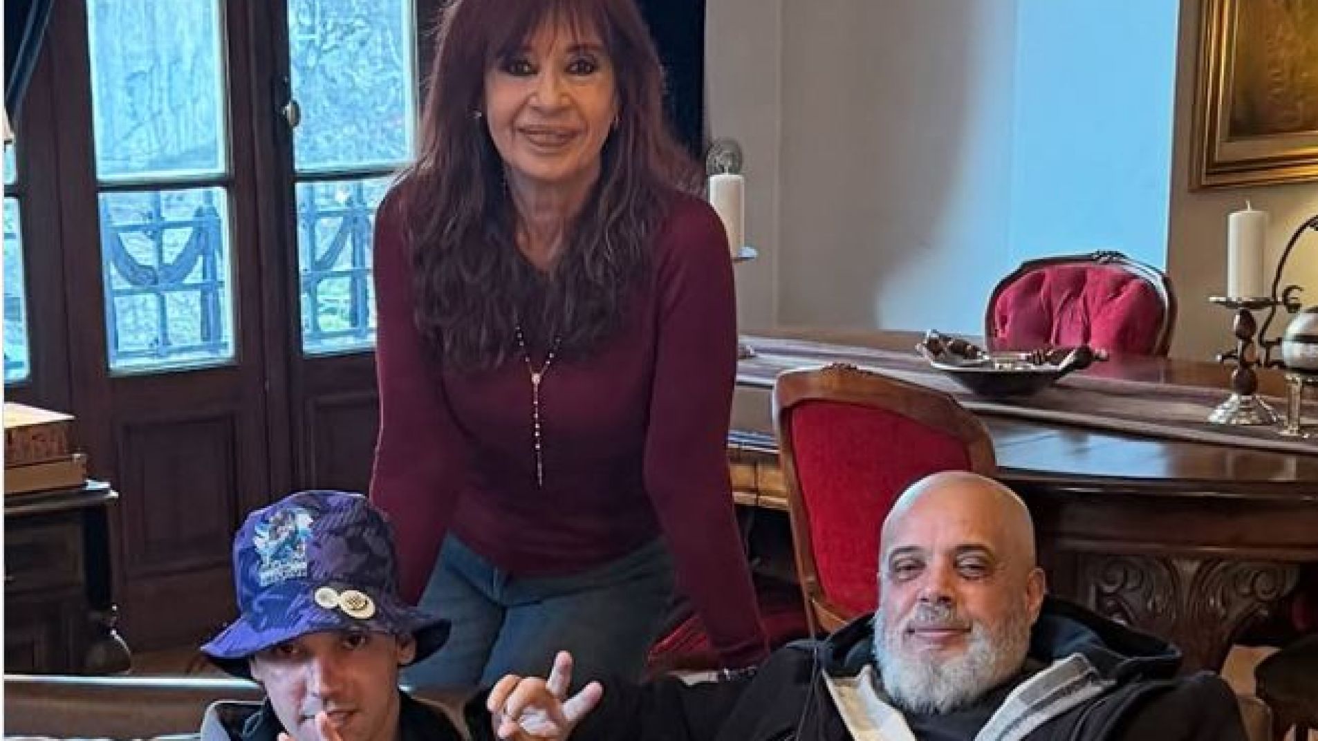 Cristina Kirchner recibió al fotorreportero Pablo Grillo