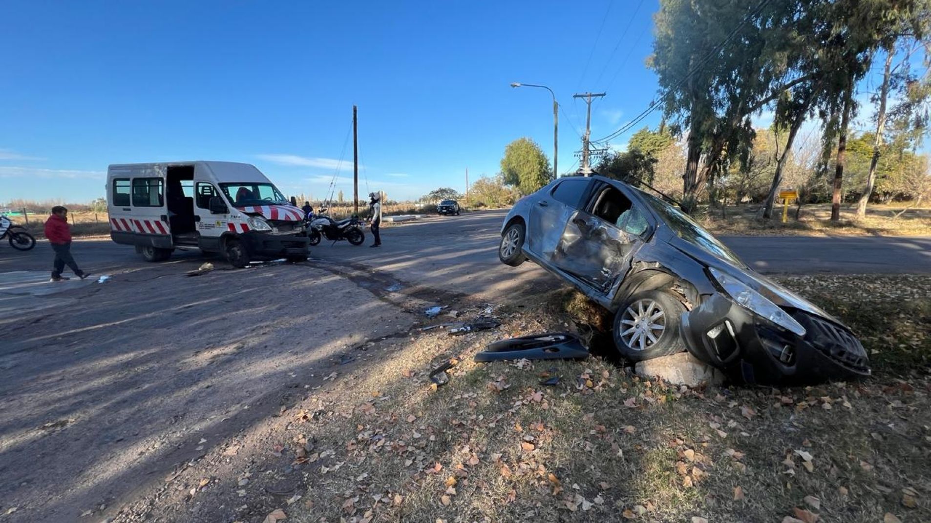 El accidente ocurrió este martes alrededor de las 9.40.