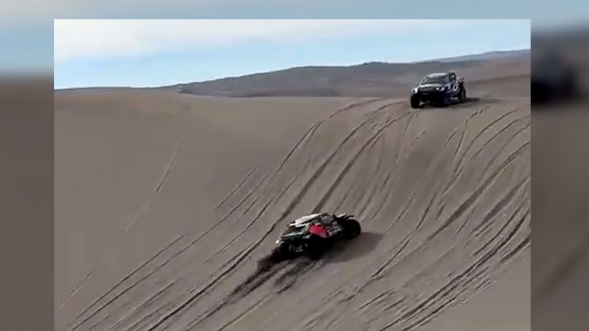 Desafío Ruta 40: Chocaron en Las Dunas y un espectador lo grabó (video)