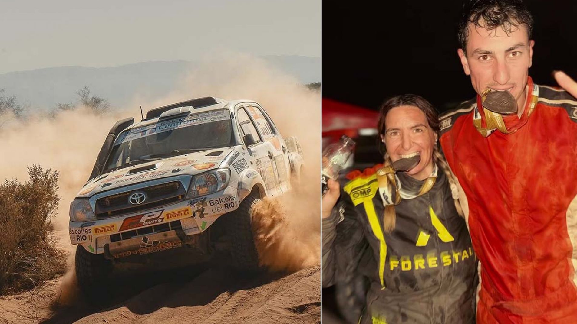 Cleoris Manfre y Franco Poffo compitieron en una Toyota.