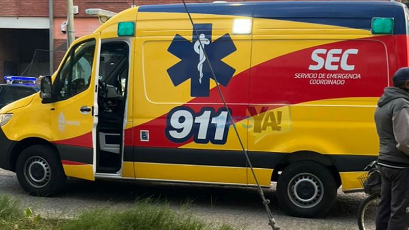 Dos lesionados en un choque de motos en Rama Caída
