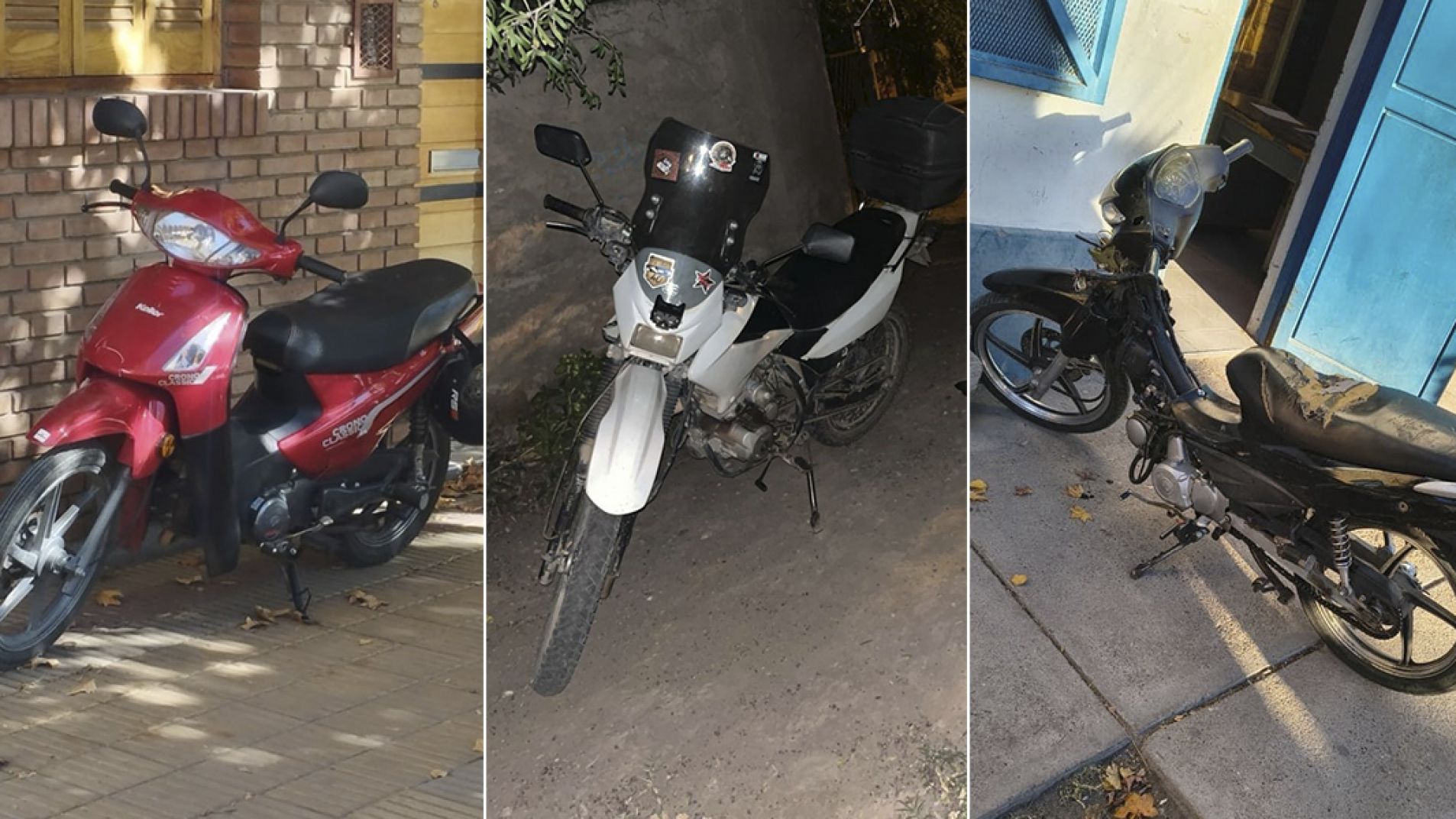 Algunas de las motos recuperadas en el mes de mayo