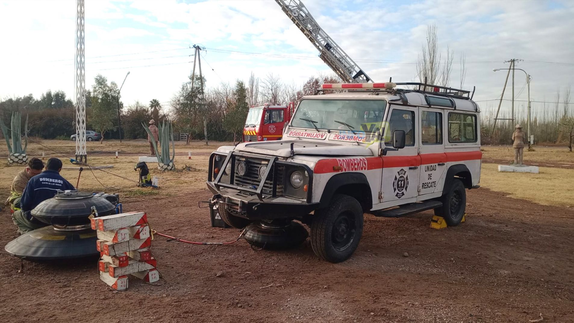 Los bomberos voluntarios de Salto de las Rosas estarán "fuera de servicio"